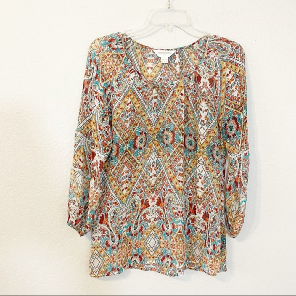 Monsoon Silk‎ Sheer Top